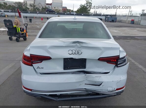 WAUGMAF41KN008193 2019 AUDI A4 White 