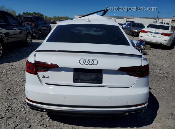 WAUGMAF41KN016844 2019 AUDI A4 White Widok z tyłu