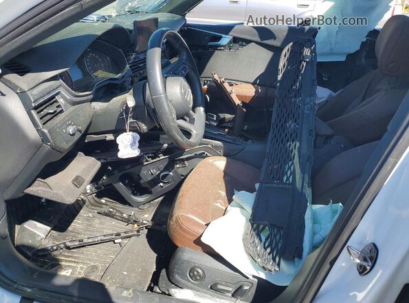 WAUGMAF41KN016844 2019 AUDI A4 White Widok wnętrza z przodu