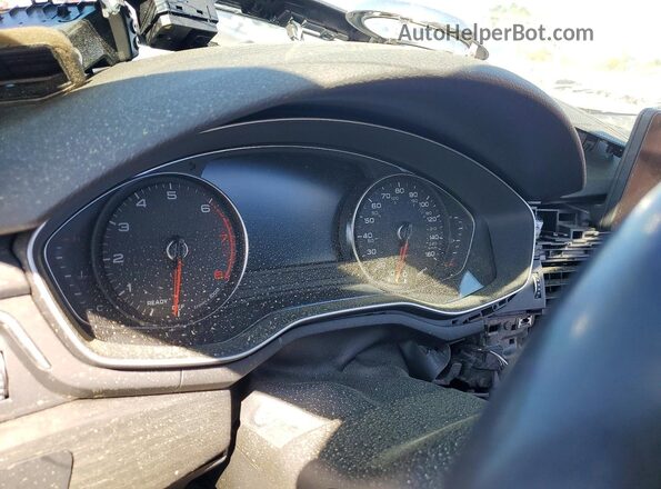 WAUGMAF41KN016844 2019 AUDI A4 White Widok zestawu wskaźników