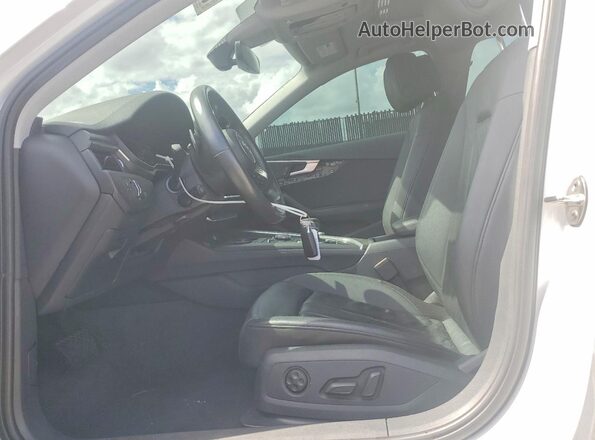 WAUGMAF41KN016942 2019 AUDI A4 Белый Вид салона спереди