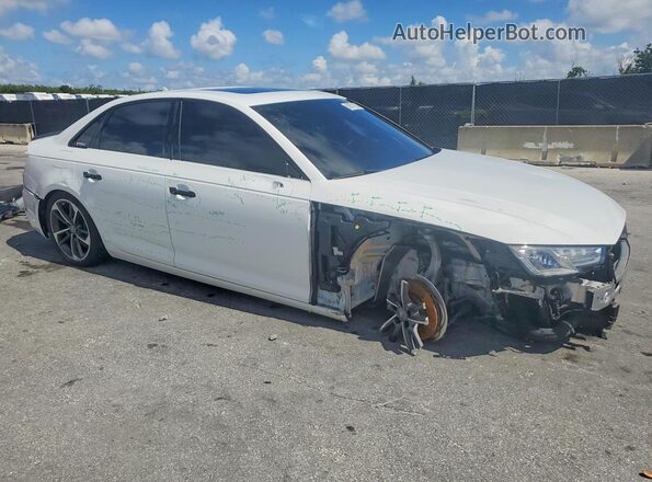 WAUGMAF41KN016942 2019 AUDI A4 Белый Передняя правая четверть