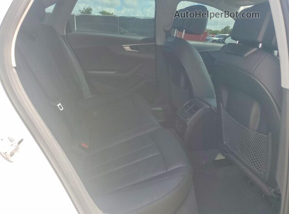 WAUGMAF41KN016942 2019 AUDI A4 Белый Вид задних сидений