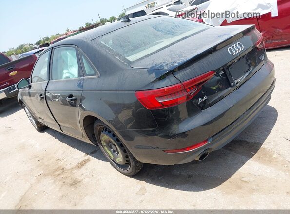 WAUGMAF43HA143949 2017 AUDI A4 Black Հետևի ձախ