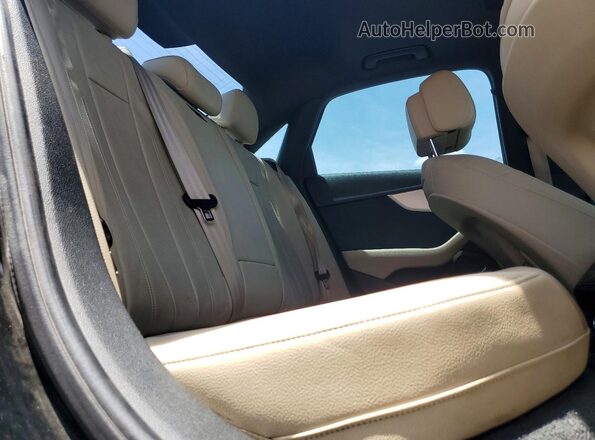 WAUGMAF43HN042807 2017 AUDI A4 Black უკანა სავარძლების ხედი