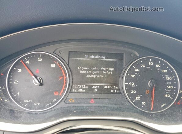 WAUGMAF43HN042807 2017 AUDI A4 Black ხელსაწყოთა პანელის ხედი