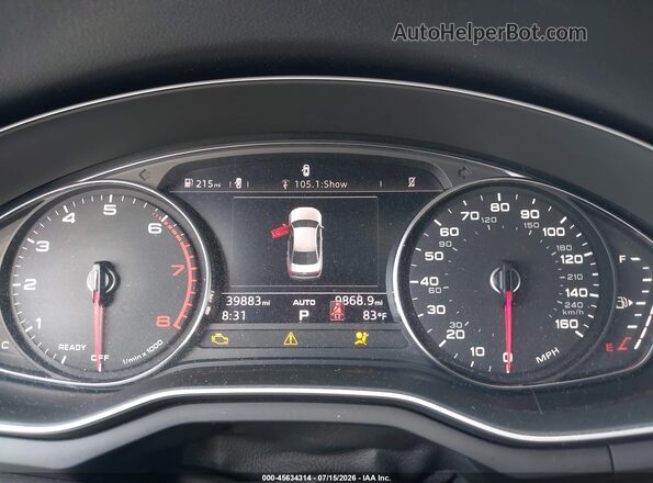 WAUGMAF43KN021916 2019 AUDI A4 Серый Вид задних сидений