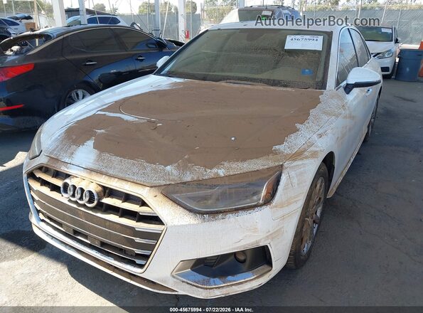 WAUGMAF43LN008889 2020 AUDI A4 White Вид спереду