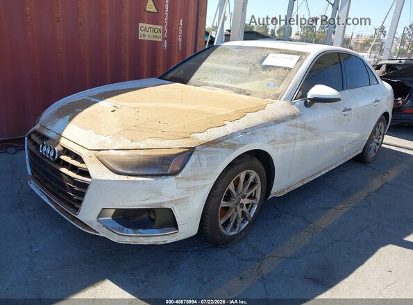 WAUGMAF43LN008889 2020 AUDI A4 White Передня ліва чверть
