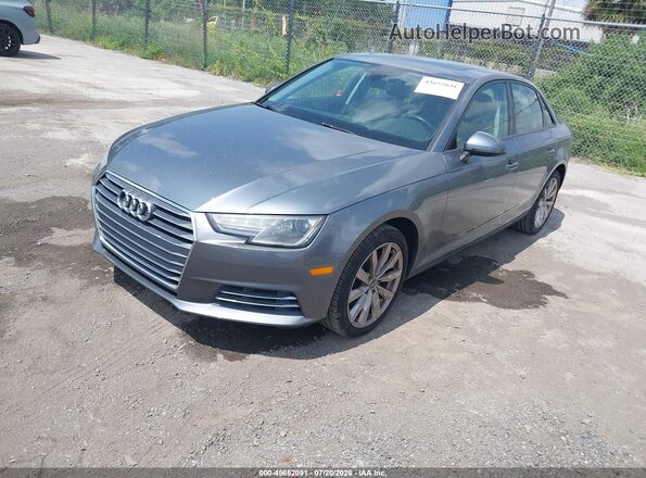 WAUGMAF44HN048308 2017 AUDI A4 Gray წინა მარცხენა ხედი სამი მეოთხედიდან