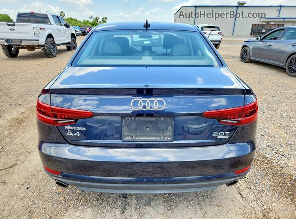 WAUGMAF46HA177142 2017 AUDI A4 Blue Հետևի տեսք