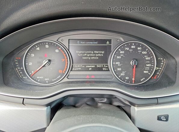 WAUGMAF46HA177142 2017 AUDI A4 Blue Սարքավորումների վահանակի տեսք