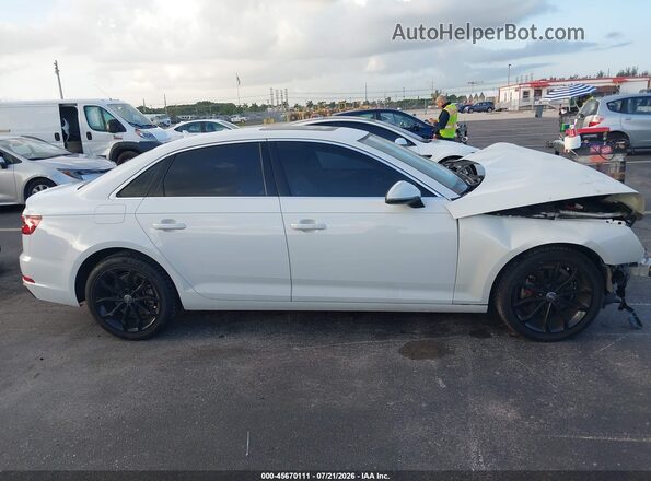 WAUGMAF46KA037311 2019 AUDI A4 White უკანა სალონის ხედი