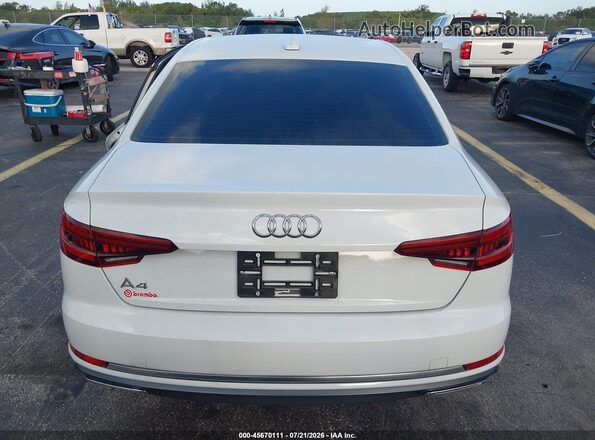 WAUGMAF46KA037311 2019 AUDI A4 White 