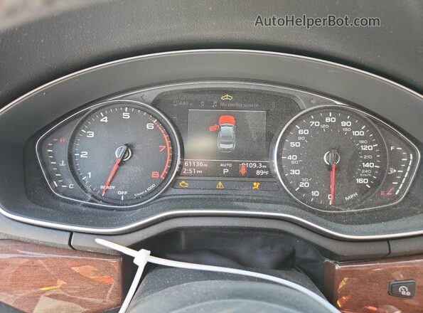 WAUGMAF46LA044745 2020 AUDI A4 Black Вид щитка приладів