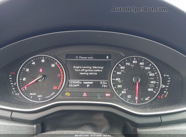 WAUGMAF47HN071551 2017 AUDI A4 Серый Вид задних сидений