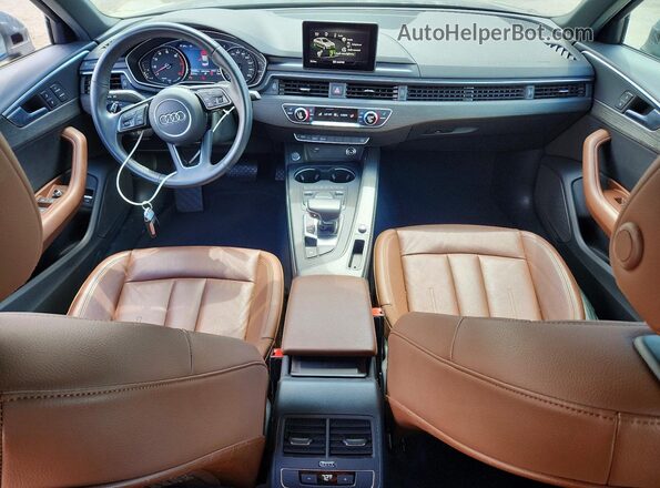 WAUGMAF48KA058208 2019 AUDI A4 Gray Առջևի վահանակի տեսք