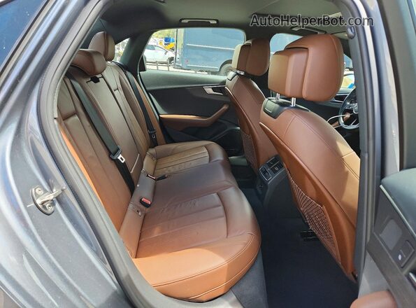 WAUGMAF48KA058208 2019 AUDI A4 Gray Հետևի նստատեղերի տեսք