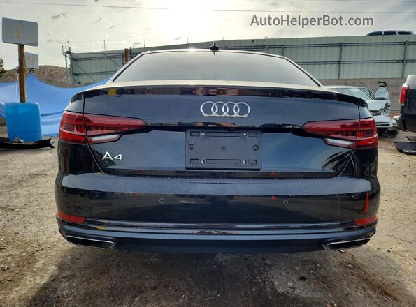 WAUGMAF49KA118612 2019 AUDI A4 Black Widok z tyłu