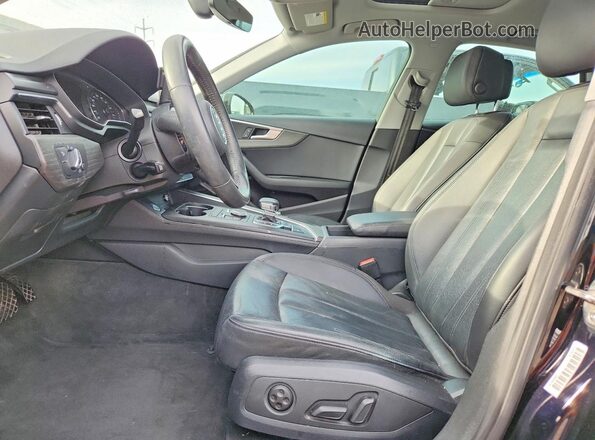 WAUGMAF49KA118612 2019 AUDI A4 Black Widok wnętrza z przodu