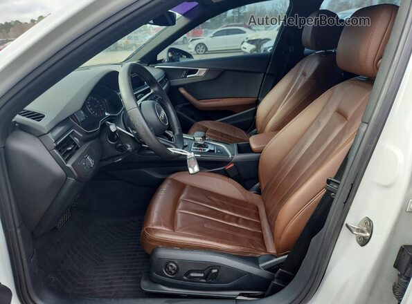 WAUGMAF49KN013660 2019 AUDI A4 White Front interior view
