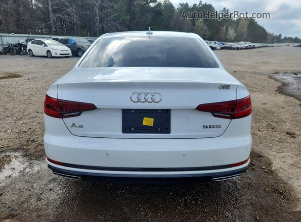 WAUGMAF49KN013660 2019 AUDI A4 White Rear view