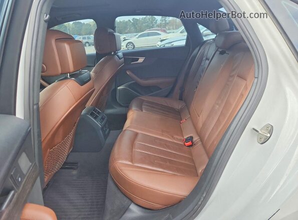 WAUGMAF49KN013660 2019 AUDI A4 White Rear seats view
