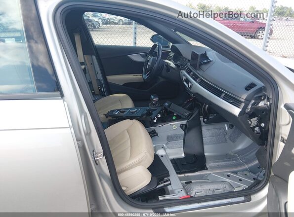 WAUGNAF40HN057147 2017 AUDI A4 Gray წინა სალონის ხედი