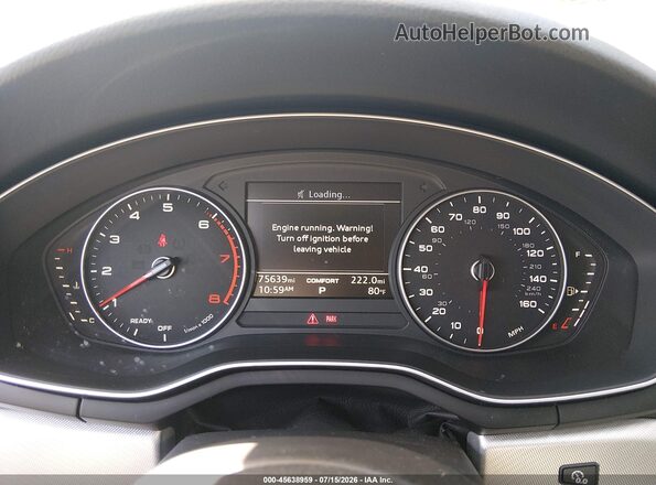 WAUGNAF41HN000648 2017 AUDI A4 Черный Вид задних сидений