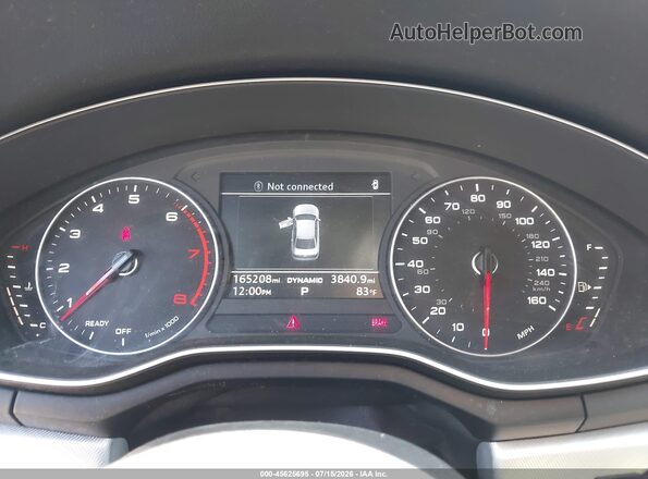 WAUGNAF42HN057313 2017 AUDI A4 Белый Вид задних сидений