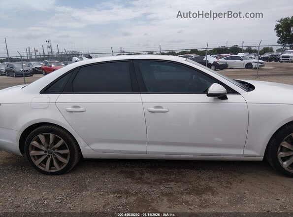 WAUGNAF46HN007837 2017 AUDI A4 White Vista interior trasera