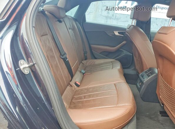WAUGNAF46HN018515 2017 AUDI A4 Gray უკანა სავარძლების ხედი