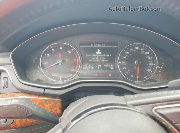 WAUGNAF46HN018515 2017 AUDI A4 Gray ხელსაწყოთა პანელის ხედი