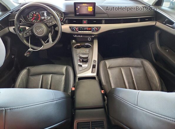 WAUGNAF46HN024301 2017 AUDI A4 Charcoal წინა პანელის ხედი