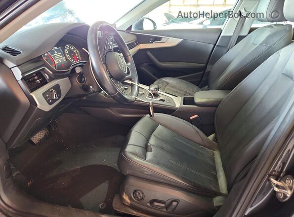 WAUGNAF46HN024301 2017 AUDI A4 Charcoal წინა სალონის ხედი