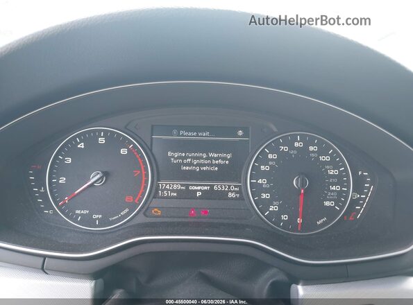 WAUGNAF46HN030986 2017 AUDI A4 White Հետևի նստատեղերի տեսք