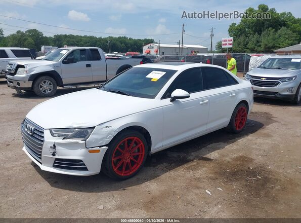 WAUGNAF46HN030986 2017 AUDI A4 White Առջևի ձախ երեք քառորդ տեսարան
