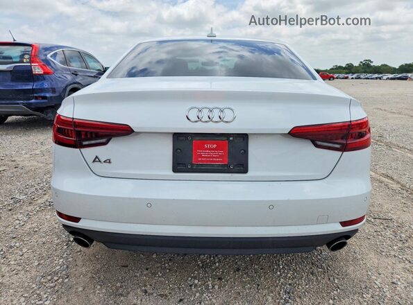 WAUGNAF49HN007315 2017 AUDI A4 White Vista trasera