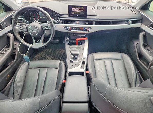 WAUGNAF49HN007315 2017 AUDI A4 White Vista del salpicadero