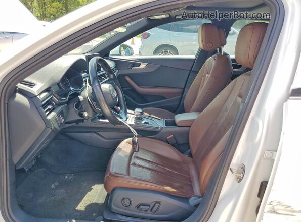 WAUGNAF4XHN037908 2017 AUDI A4 White წინა სალონის ხედი