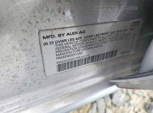 WAUGUDGY1PA141313 2023 AUDI A3 Серый Вид подкапотного пространства