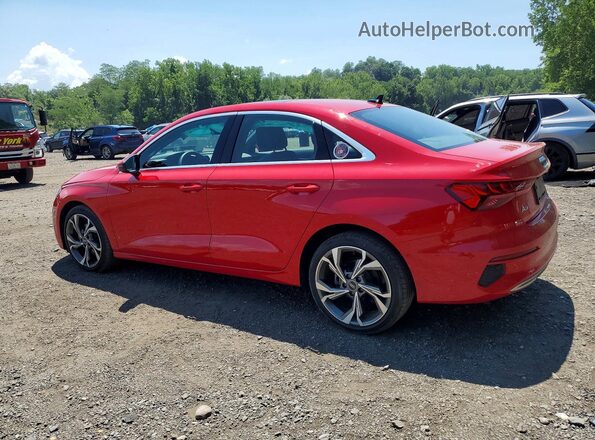 WAUGUDGY2NA023901 2022 AUDI A3 Red Rear left