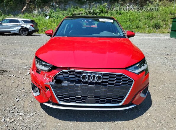 WAUGUDGY2NA023901 2022 AUDI A3 Red Front view