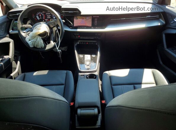 WAUGUDGY2NA023901 2022 AUDI A3 Red Dashboard view