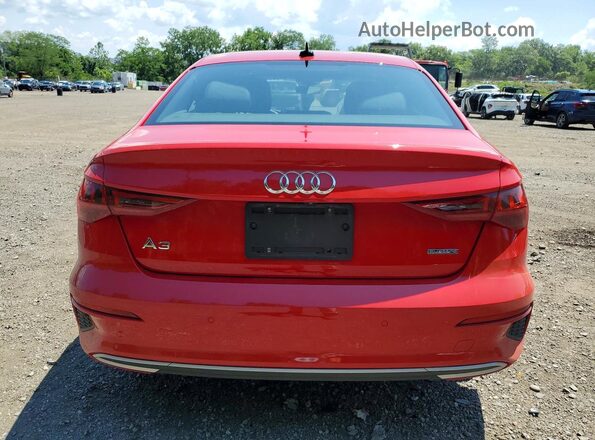 WAUGUDGY2NA023901 2022 AUDI A3 Red Rear view
