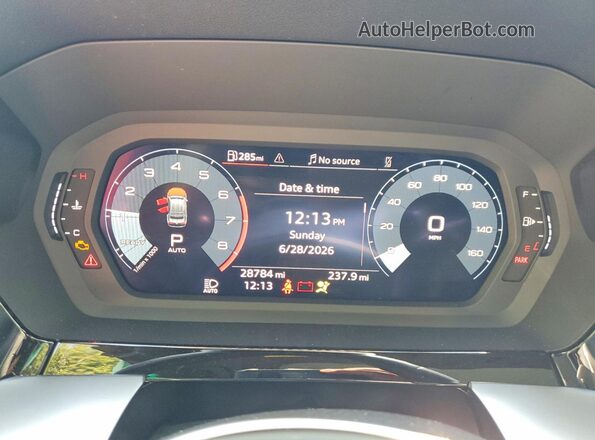 WAUGUDGY2NA023901 2022 AUDI A3 Red Instrument cluster view