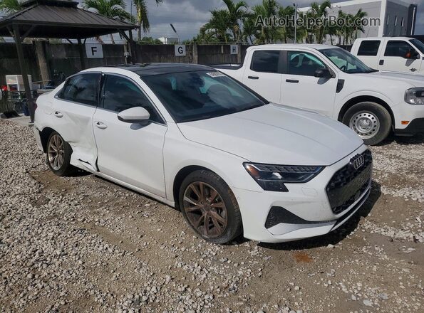 WAUGUDGY3SA039682 2025 AUDI A3 White წინა მარჯვენა