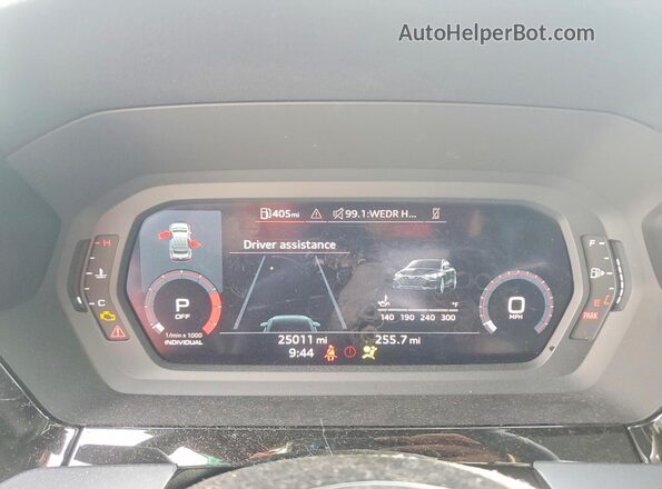WAUGUDGY3SA039682 2025 AUDI A3 White ხელსაწყოთა პანელის ხედი