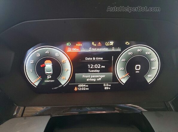 WAUGUDGY3TA038811 2026 AUDI A3 White Սարքավորումների վահանակի տեսք