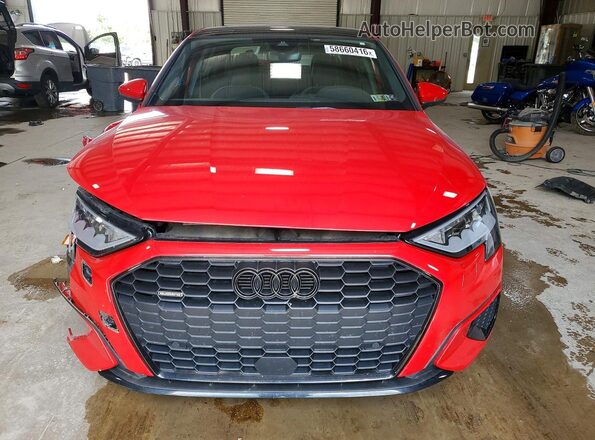 WAUGUDGY4NA105581 2022 AUDI A3 Красный Вид спереди